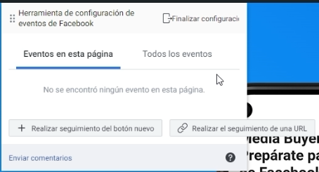 Configurador de eventos facebook pixel